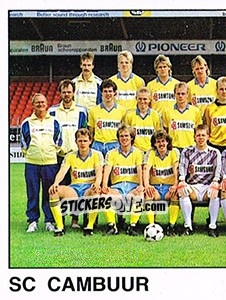 Sticker Team SC Cambuur - Voetbal 1988-1989 - Panini