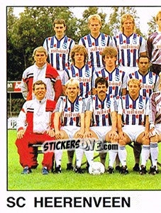 Sticker Team SC Heerenveen - Voetbal 1988-1989 - Panini