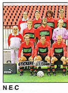 Sticker Team NEC - Voetbal 1988-1989 - Panini