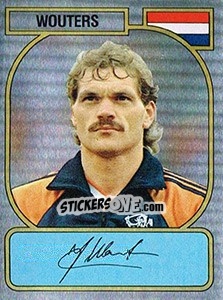 Sticker Jan Wouters - Voetbal 1988-1989 - Panini