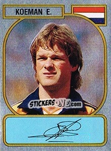 Figurina Edwin Koeman - Voetbal 1988-1989 n. 353 - Panini