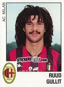 Sticker Ruud Gullit (AC Milan) - Voetbal 1988-1989 - Panini
