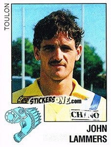 Sticker John Lammers (Toulon) - Voetbal 1988-1989 - Panini