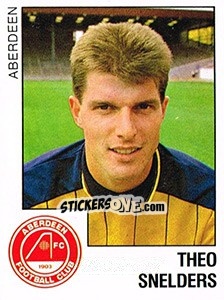 Sticker Theo Snelders (Aberdeen) - Voetbal 1988-1989 - Panini