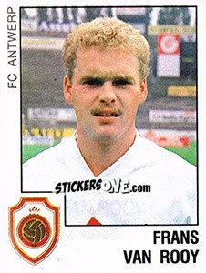 Sticker Frans van Rooy (F.C. Antwerep) - Voetbal 1988-1989 - Panini