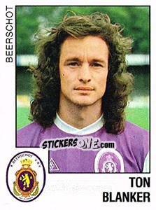 Sticker Ton Blanker (Beerschot) - Voetbal 1988-1989 - Panini