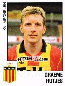 Figurina Graeme Rutjes (KV Mechelen) - Voetbal 1988-1989 n. 376 - Panini
