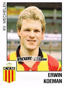 Sticker Erwin Koeman (KV Mechelen)