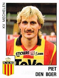 Cromo Piet den Boer (KV Mechelen) - Voetbal 1988-1989 n. 380 - Panini