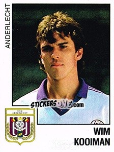 Sticker Wim Kooiman (Anderlecht) - Voetbal 1988-1989 - Panini