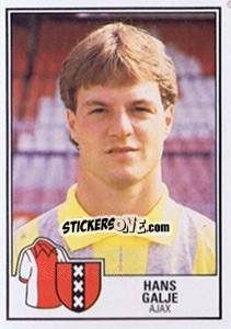 Sticker Hans Galje - Voetbal 1984-1985 n. 3 - Panini