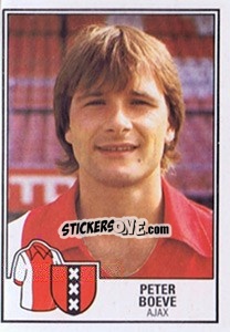 Sticker Peter Boeve - Voetbal 1984-1985 - Panini