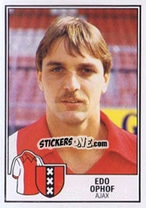 Sticker Edo Ophof - Voetbal 1984-1985 - Panini