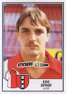 Sticker Edo Ophof - Voetbal 1984-1985 n. 8 - Panini