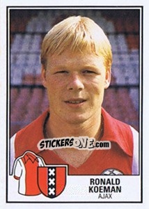 Sticker Ronald Koeman - Voetbal 1984-1985 - Panini