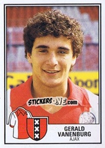 Sticker Gerald Vanenburg - Voetbal 1984-1985 - Panini