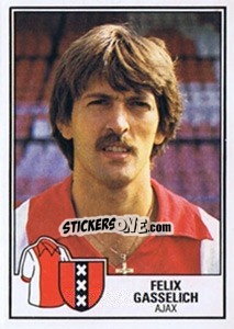 Sticker Felix Gasselich - Voetbal 1984-1985 - Panini