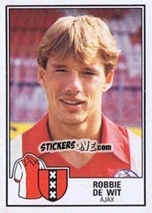 Sticker Robbie de Wit - Voetbal 1984-1985 n. 16 - Panini