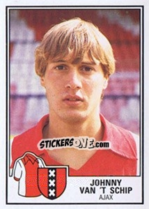 Sticker Johnny van't Schip - Voetbal 1984-1985 - Panini