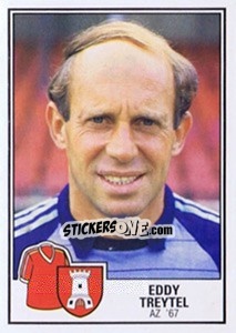 Sticker Eddy Treytel - Voetbal 1984-1985 - Panini