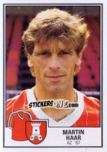 Sticker Martin Haar - Voetbal 1984-1985 - Panini