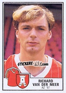 Sticker Richard van der Meer - Voetbal 1984-1985 n. 24 - Panini