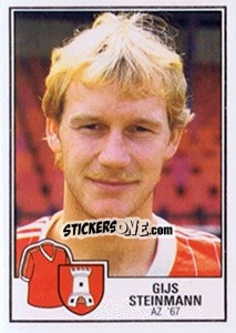 Sticker Gijs Steinman - Voetbal 1984-1985 - Panini
