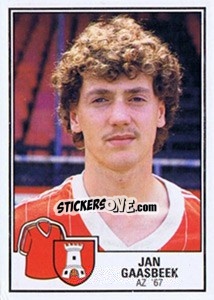 Sticker Jan Gaasbeek - Voetbal 1984-1985 n. 31 - Panini
