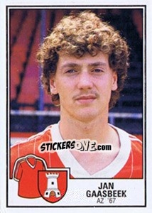 Figurina Jan Gaasbeek - Voetbal 1984-1985 - Panini