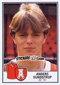 Sticker Anders Sundstrup - Voetbal 1984-1985 - Panini