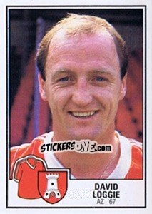 Sticker David Loggie - Voetbal 1984-1985 - Panini