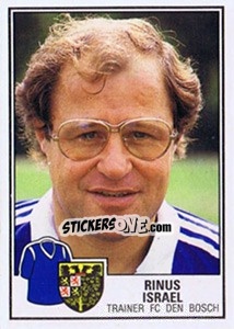 Sticker Rinus Israel - Voetbal 1984-1985 - Panini