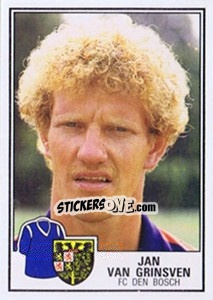 Sticker Jan van Grinsven - Voetbal 1984-1985 - Panini