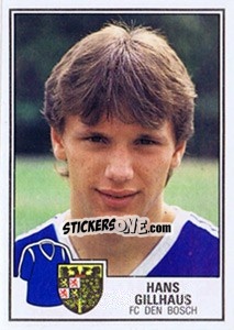 Sticker Hans Gillhaus - Voetbal 1984-1985 - Panini