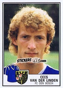 Sticker Cees van der Linden - Voetbal 1984-1985 - Panini