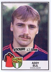 Sticker Addy Bijl - Voetbal 1984-1985 - Panini