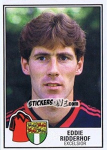 Sticker Eddie Ridderhof - Voetbal 1984-1985 - Panini