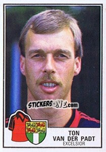 Sticker Ton van der Padt - Voetbal 1984-1985 - Panini