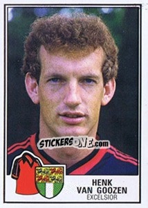 Sticker Henk van Goozen - Voetbal 1984-1985 - Panini