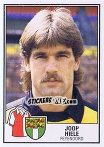 Sticker Joop Hiele - Voetbal 1984-1985 - Panini