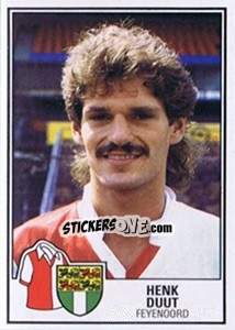 Sticker Henk Duut - Voetbal 1984-1985 - Panini