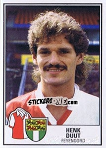 Sticker Henk Duut - Voetbal 1984-1985 n. 80 - Panini