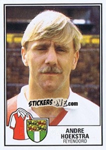 Sticker Andre Hoekstra - Voetbal 1984-1985 - Panini