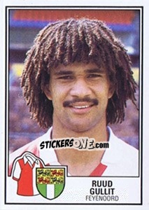 Sticker Ruud Gullit - Voetbal 1984-1985 n. 89 - Panini