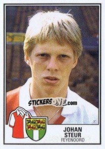 Sticker Joahn Steur - Voetbal 1984-1985 - Panini