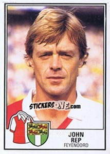Sticker John Rep - Voetbal 1984-1985 - Panini