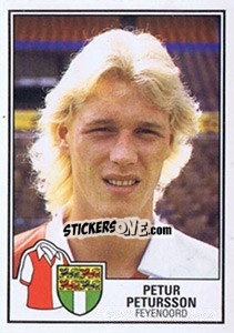 Sticker Petur Petursson - Voetbal 1984-1985 - Panini