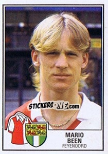 Sticker Mario Been - Voetbal 1984-1985 - Panini