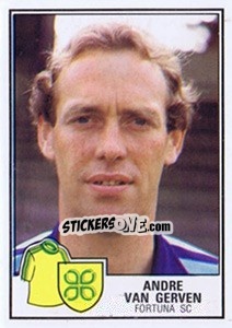 Sticker Andre van Gerven - Voetbal 1984-1985 - Panini