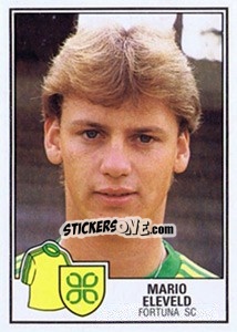 Sticker Mario Eleveld - Voetbal 1984-1985 - Panini